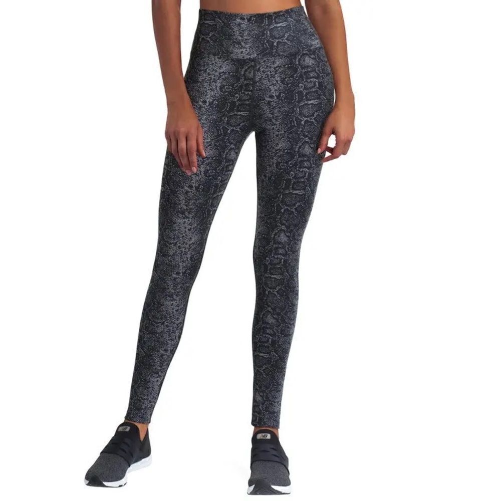 H Halston Studio Women’s Bicolor Snake December Sky Leggings Size Medium
